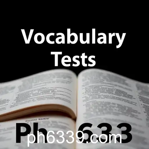 Unraveling the Mind: Exploring Vocabulary Tests with Ph 633